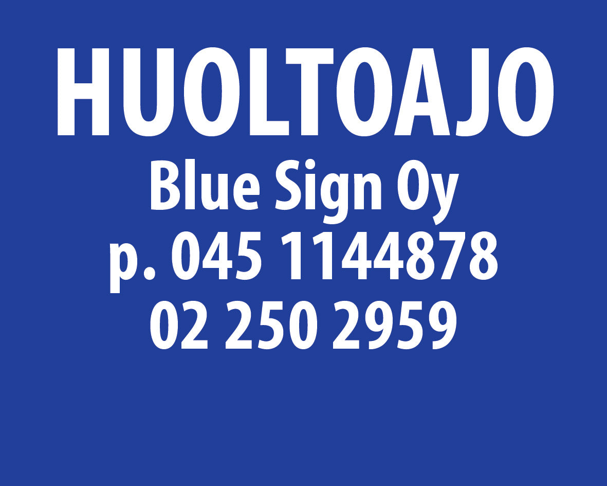 Huoltoajo-kyltti