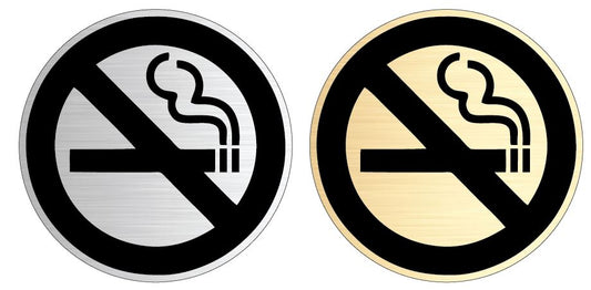 Ei tupakointia -kilpi pyöreä/No smoking sign round