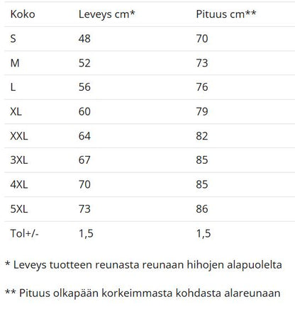 T-paita (unisex) omalla painatuksella