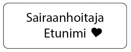 Nimineulat lähihoitaja/sairaanhoitaja