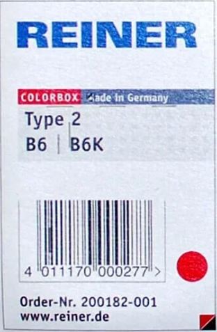 Reiner Type2 B6K -mustetyyny