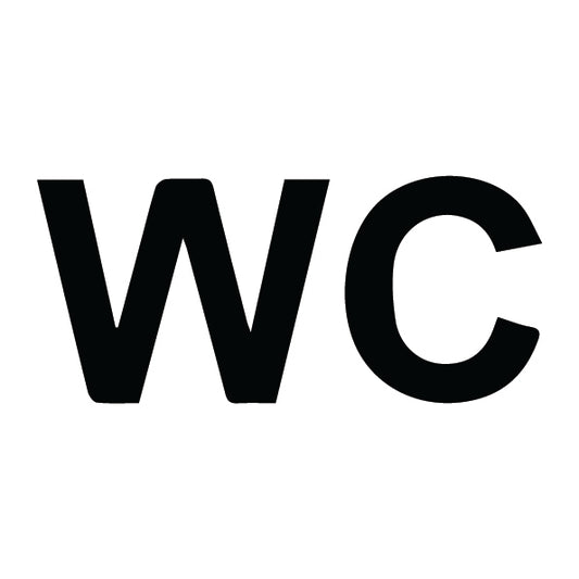 WC (teksti)- tarra