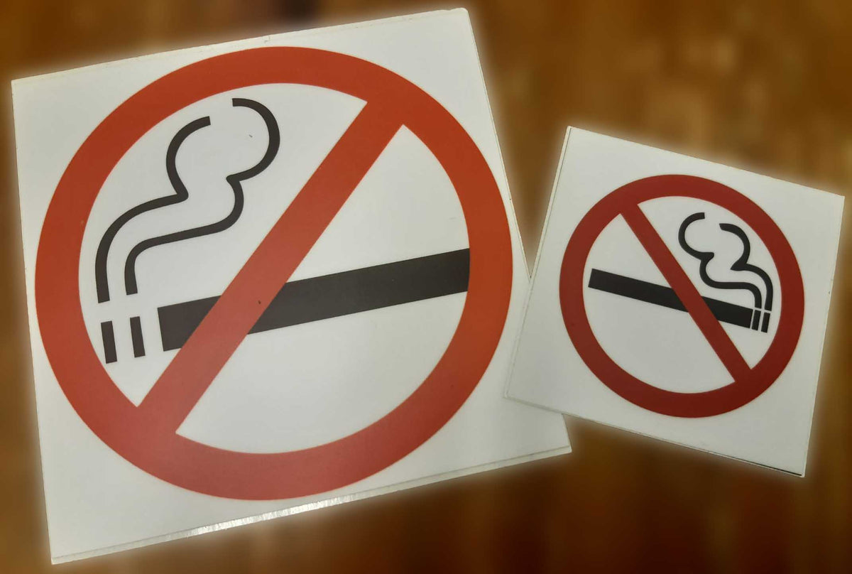 Ei tupakointia -tarra/No smoking sticker