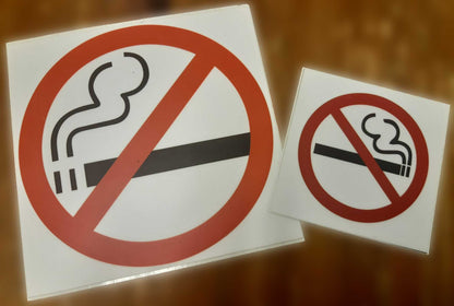 Ei tupakointia -tarra/No smoking sticker