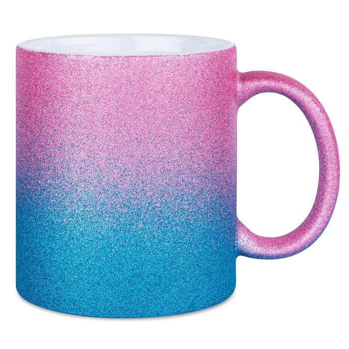 Glitter-väriset mukit -  omalla painatuksella