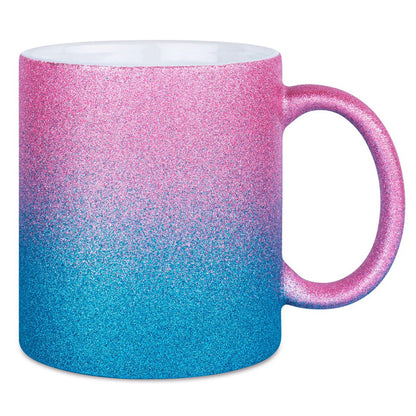 Glitter-väriset mukit -  omalla painatuksella