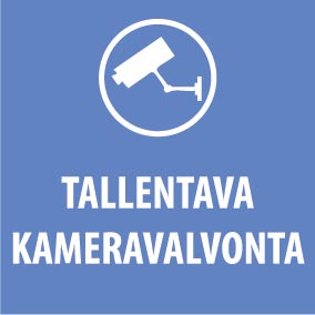 Tallentava kameravalvonta -tarra